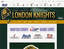 Tablet Screenshot of londonknights.com